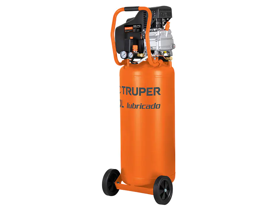 Compresor vertical Truper 15656, 80 L, 3-1/2 HP potencia máxima , 127V