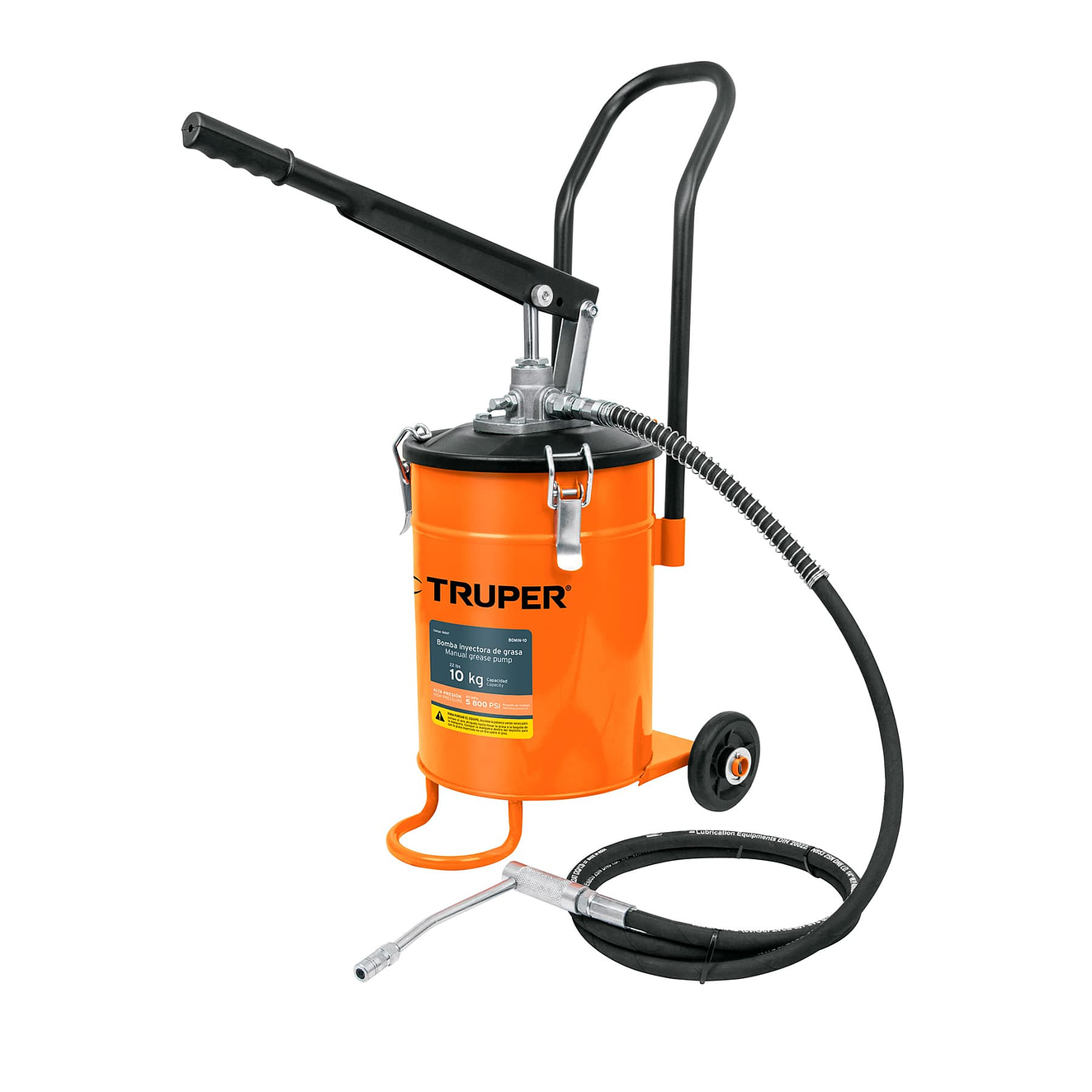 Bomba inyectora de grasa Truper 16867, 10 kg  1
