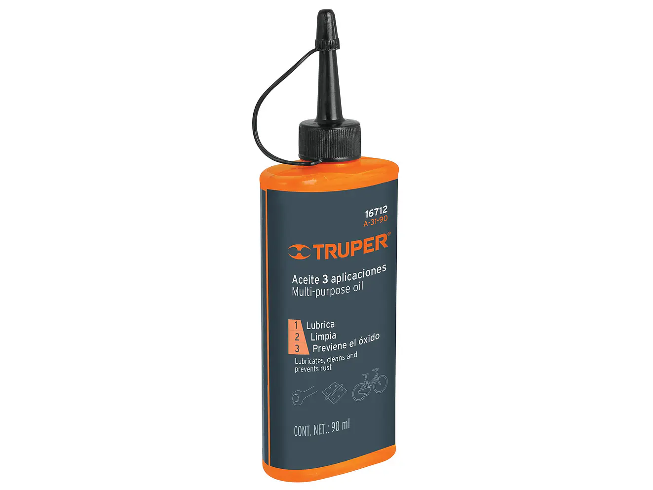 Aceite multiusos, 90 ml TRUPER 16712 - Envío a todo Colombia | aztools.co