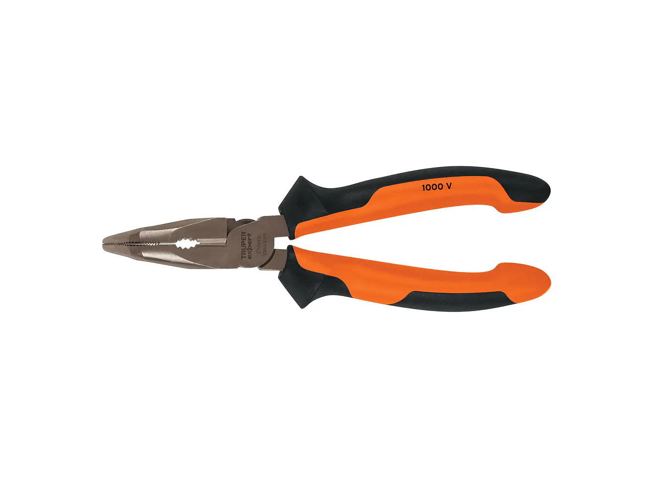 Alicate punta curva 6', mango comfort grip TRUPER 17337 - Envío a todo Colombia | aztools.co