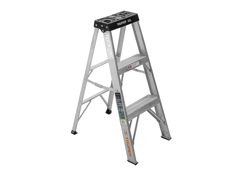 Escalera tipo tijera Truper 16740 T3 con 2 escalones, sin bandeja  - Foto 1 | aztools.co