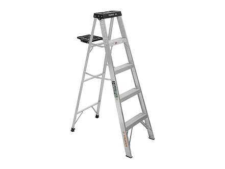 Escalera tipo tijera Truper 16742 Tipo 3 con 4 escalones, con bandeja  - Envío a todo Colombia | aztools.co