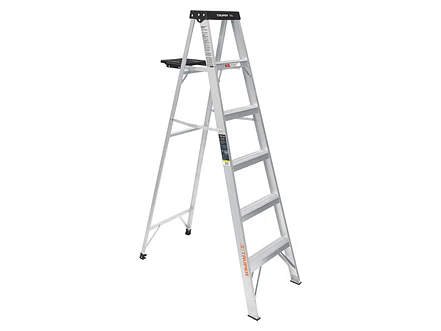 Escalera tipo tijera Truper 16743 Tipo 3 con 5 pasos con bandeja  - Foto 1 | aztools.co