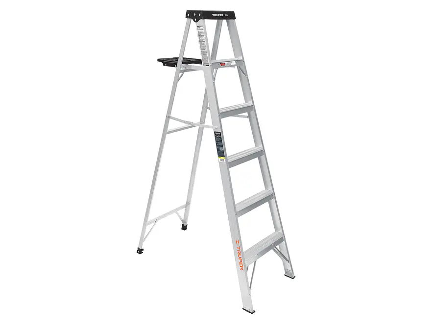 Escalera tipo tijera Truper 16743 Tipo 3 con 5 pasos con bandeja  - Foto 1 | aztools.co