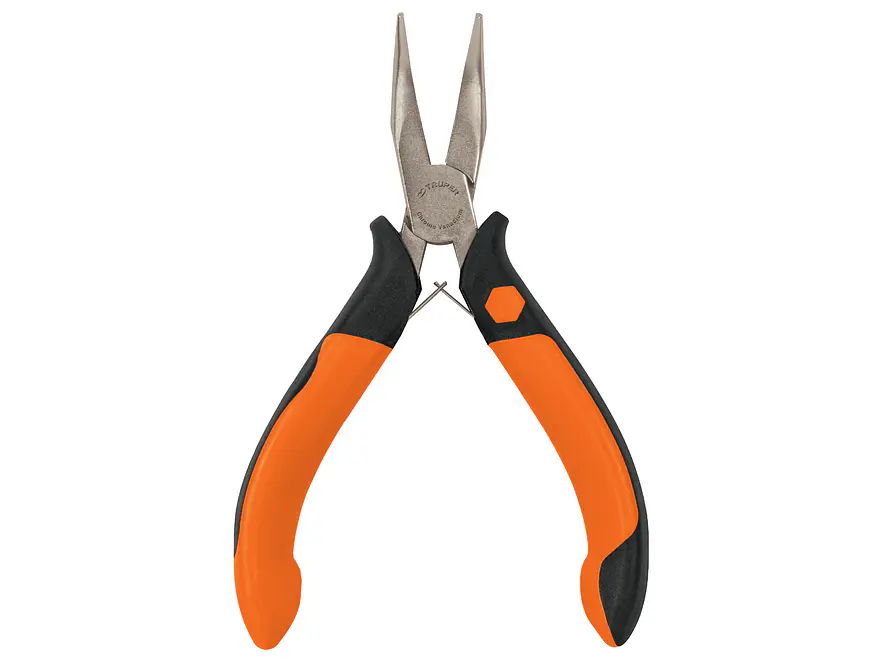 Alicate miniatura punta curva 4', mango comfort grip TRUPER 17365 - Envío a todo Colombia | aztools.co