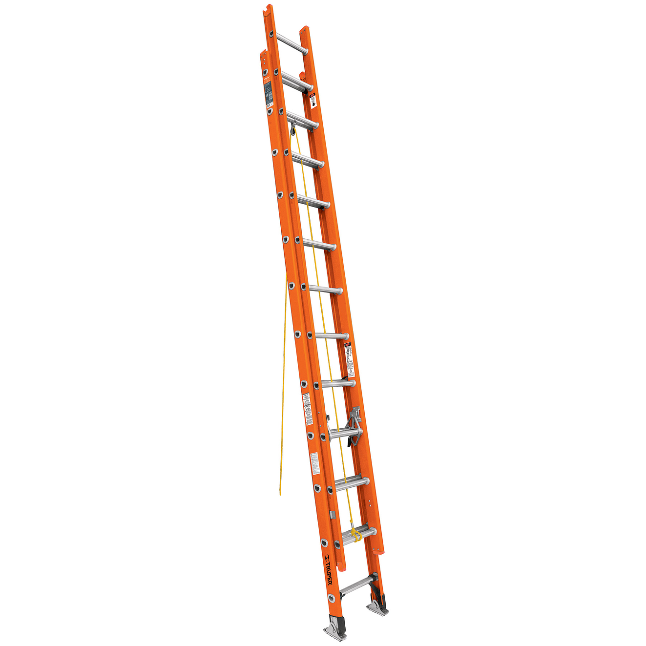 Escalera de extensión Truper 16757, tipo II, 24 peldaños, fibra de vidrio