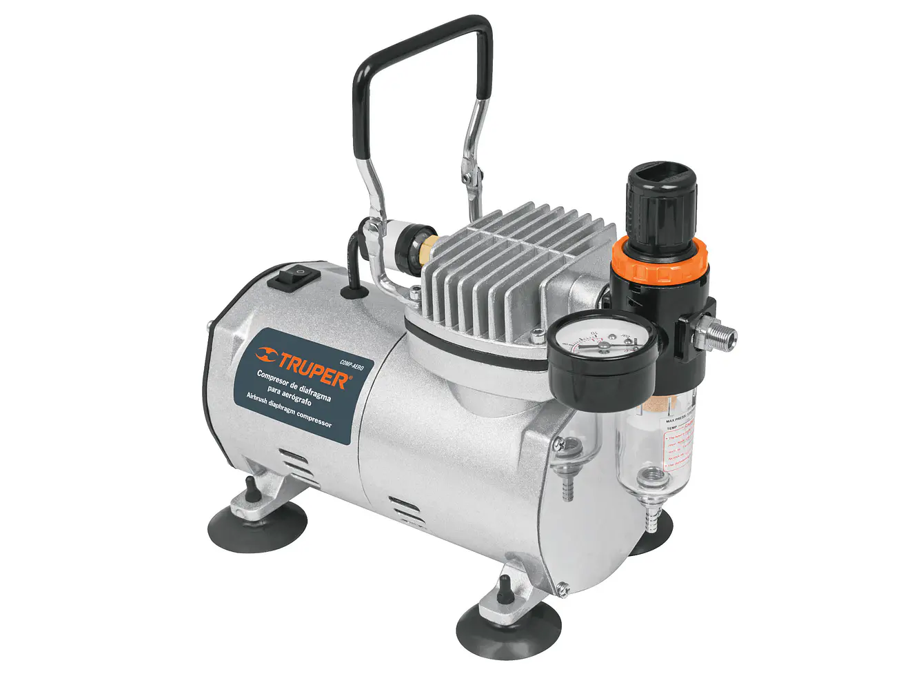 Compresor de diafragma para aerógrafo Truper 17247, 1/5 Hp, 110 V  - Foto 1 | aztools.co