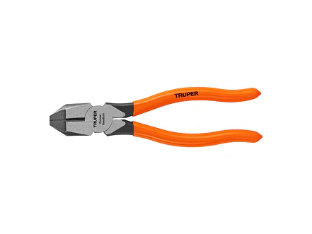Alicate profesional para electricista 7', mango de vinil TRUPER 17303 - Envío a todo Colombia | aztools.co