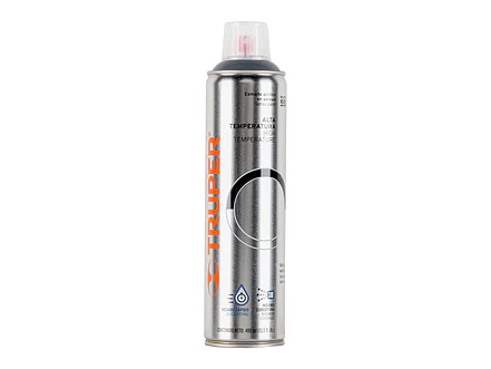 Pintura en aerosol de alta temperatura aluminio, 400 ml TRUPER 18071 - Envío a todo Colombia | aztools.co