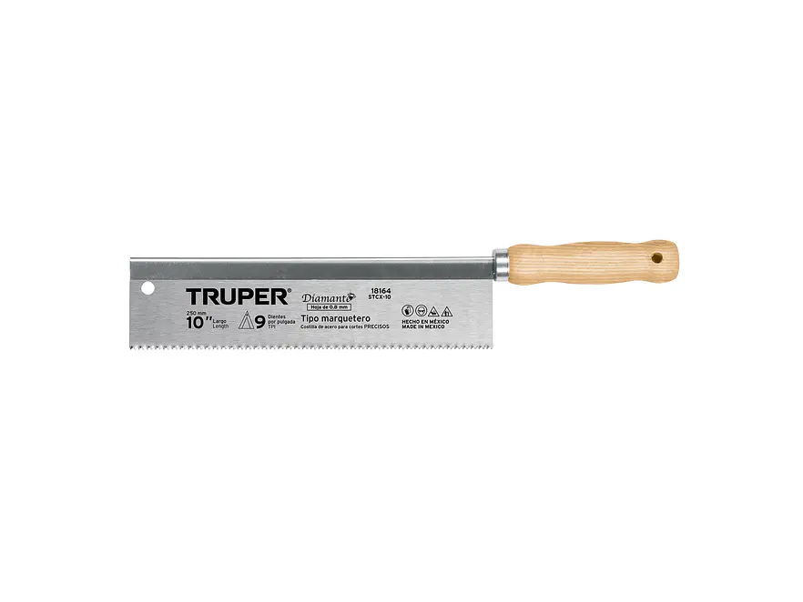 Serrucho tipo marquetero 10', 9 DPP TRUPER 18164 - Envío a todo Colombia | aztools.co