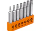 Juego de 7 puntas torx combinadas con seguro largo 2