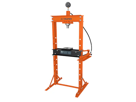 Prensa hidráulica 20 toneladas, con manómetro TRUPER 17685 - Foto 1 | aztools.co