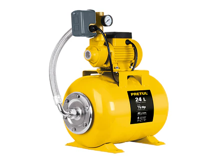 Bomba hidroneumática  Pretul 20183 1/2 HP, 24 L - Foto 1 | aztools.co