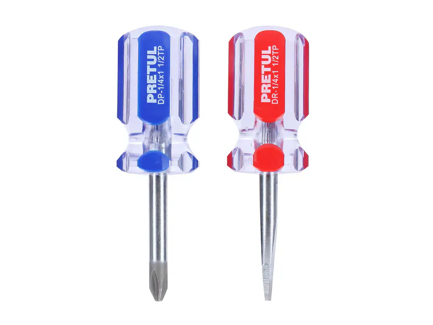 Dúo destornilladores, tipo tatamaco, 2 piezas, PVC, Pretul 21379 - Foto 1 | aztools.co