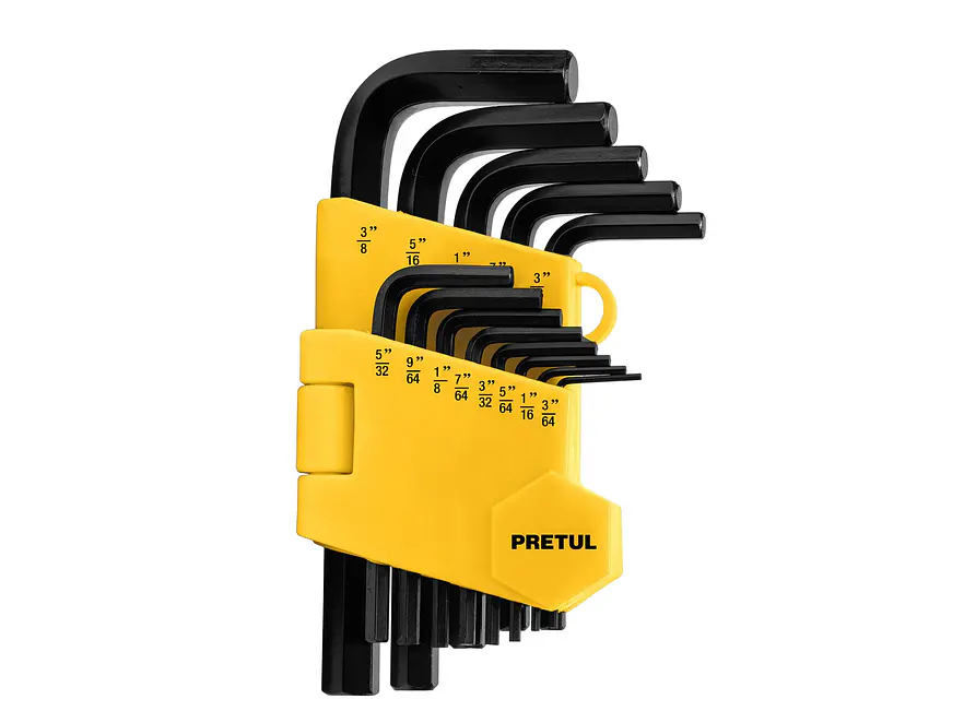 Juego de 13 llaves bristol en pulgadas con organizador, Pretul 21856 - Foto 1 | aztools.co