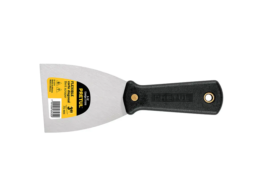 Espátula flexible, mango plástico, 3' Pretul PRETUL 21516 - Envío a todo Colombia | aztools.co