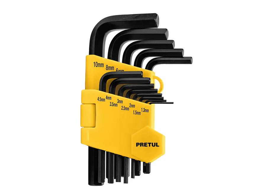 Juego de 13 llaves bristol métricas c/organizador, Pretul 21857 - Foto 1 | aztools.co
