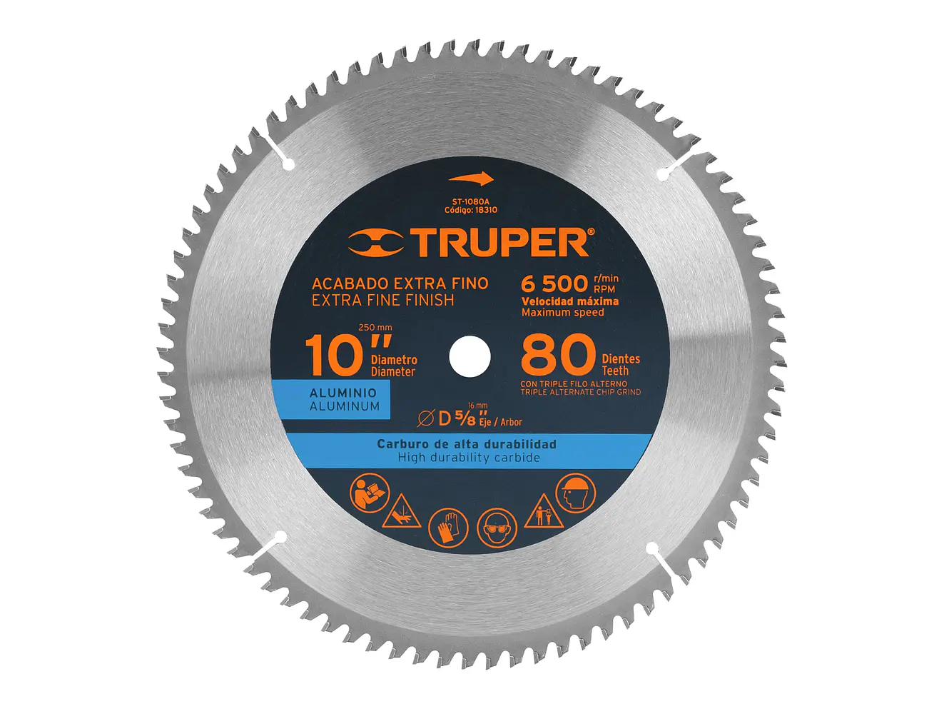 Disco sierra p/aluminio 10