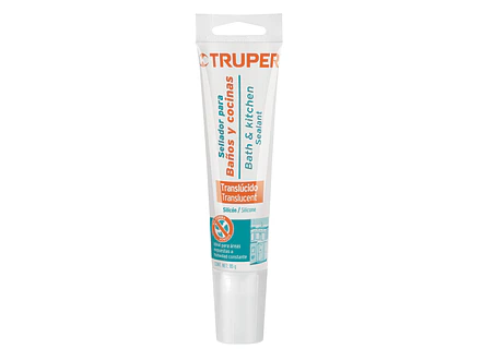 Sellador transparente para baño y cocina, 85 gr Truper 18567 - Envío a todo Colombia | aztools.co