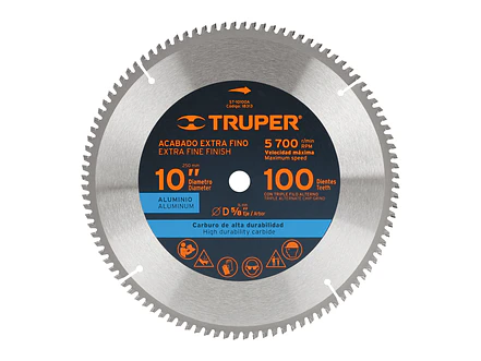 Disco sierra p/aluminio 10