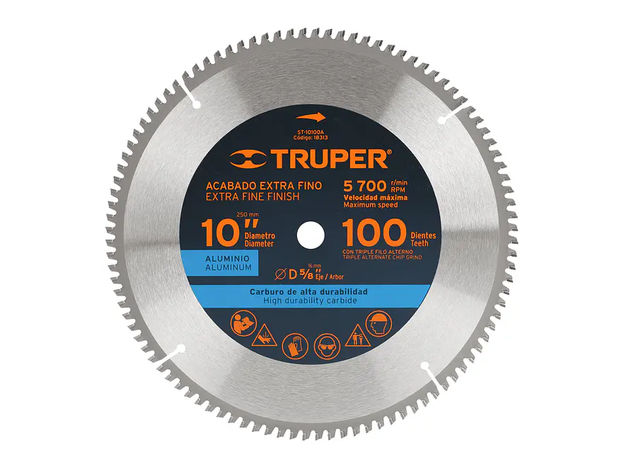 Disco sierra p/aluminio 10