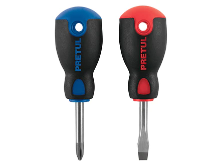 Dúo destornilladores, tipo tatamaco, 2 pzas,Comfort Grip, Pretul 20217 - Foto 1 | aztools.co