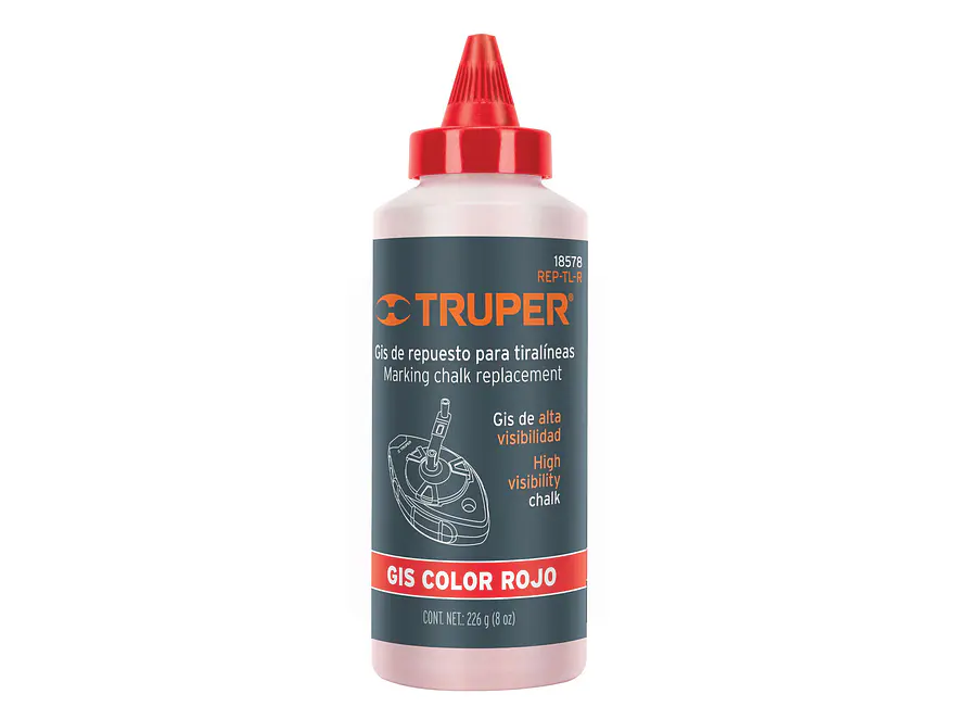 Tinta roja para cimbra, alta visibilidad TRUPER 18578 - Envío a todo Colombia | aztools.co