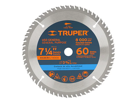 Disco sierra para madera 7- 1/4
