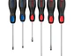 Juego de destornilladores, 6 piezas, mango Comfort Grip, Pretul 20220 - Miniatura 1 | aztools.co