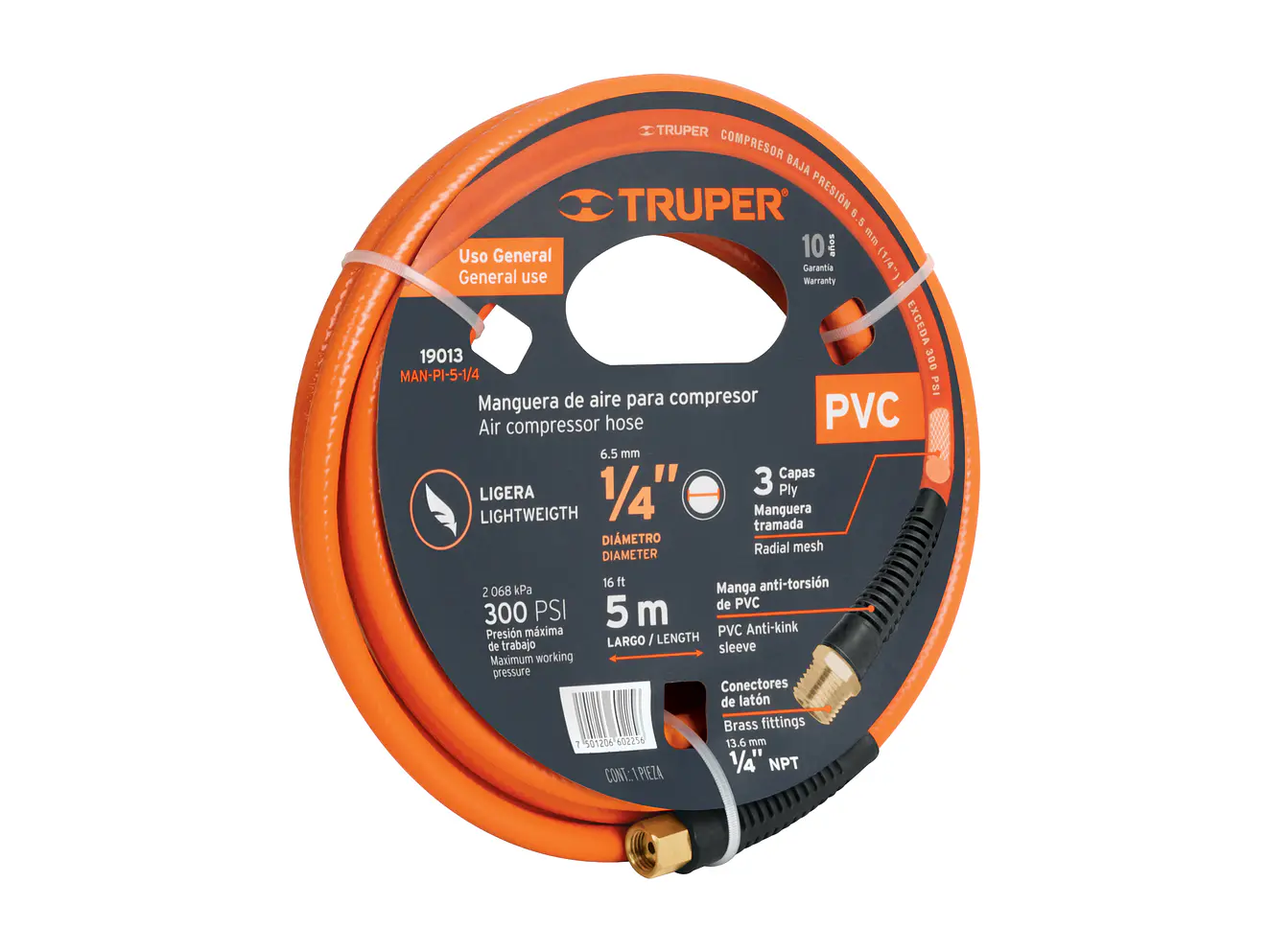 Manguera de PVC para compresor, 1/4