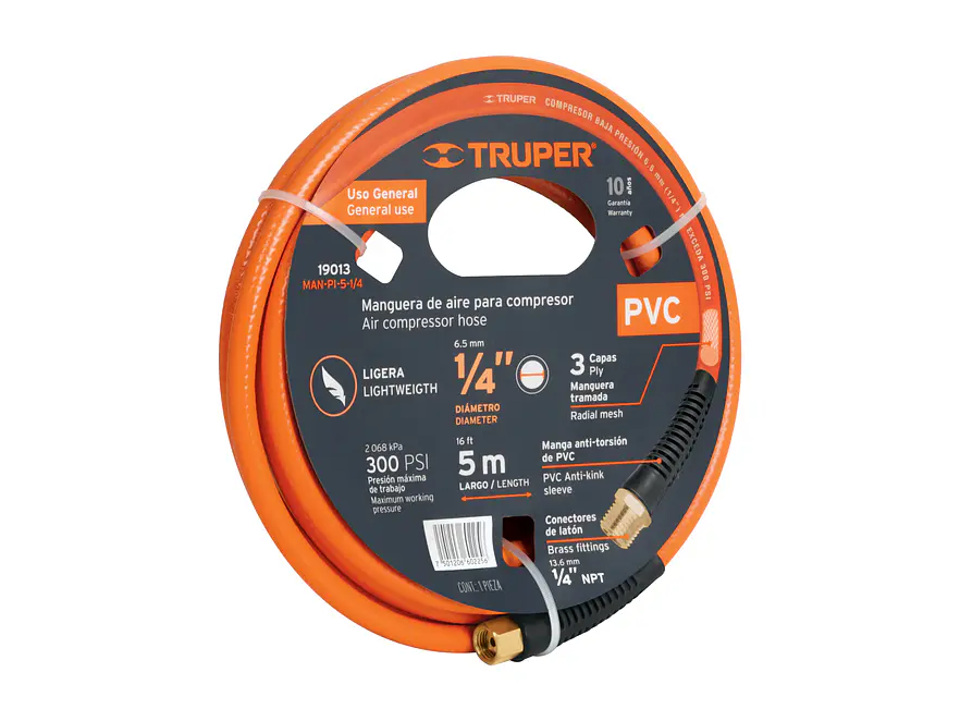 Manguera de PVC para compresor, 1/4