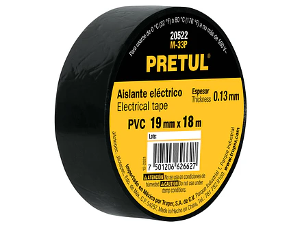Cinta de aislar # 33, 18 m, Pretul PRETUL 20522 - Envío a todo Colombia | aztools.co
