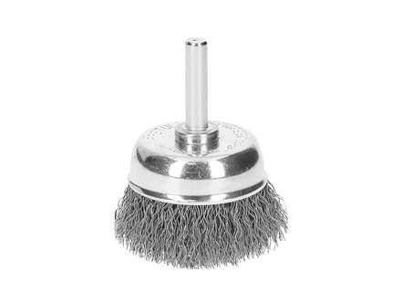 Carda de copa, alambre grueso, calibre 0.3 mm, 1-3/4', Pretu