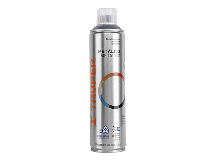 Pintura en aerosol cromo metálico, 400 ml TRUPER 19053 - Envío a todo Colombia | aztools.co