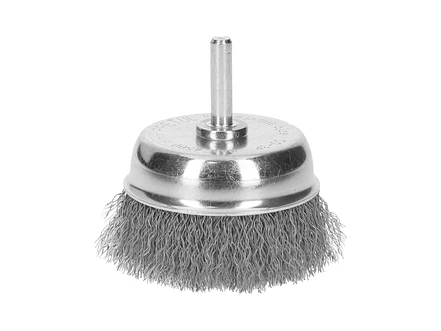Carda de copa, alambre grueso, calibre 0.3 mm, 2-3/4', Pretu
