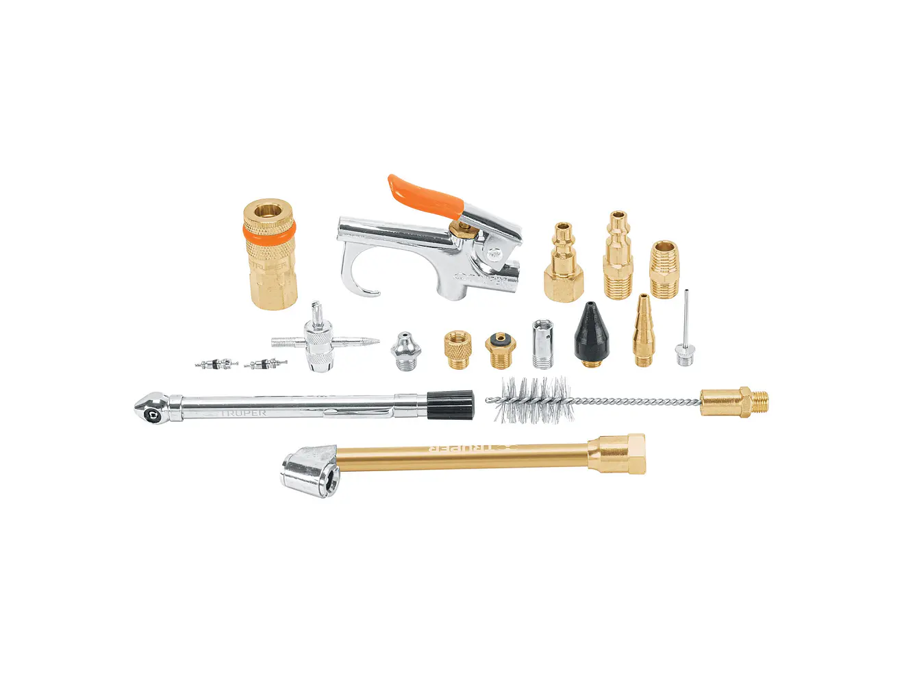 Juego de 18 piezas para compresor de aire Truper 19079 - Foto 1 | aztools.co