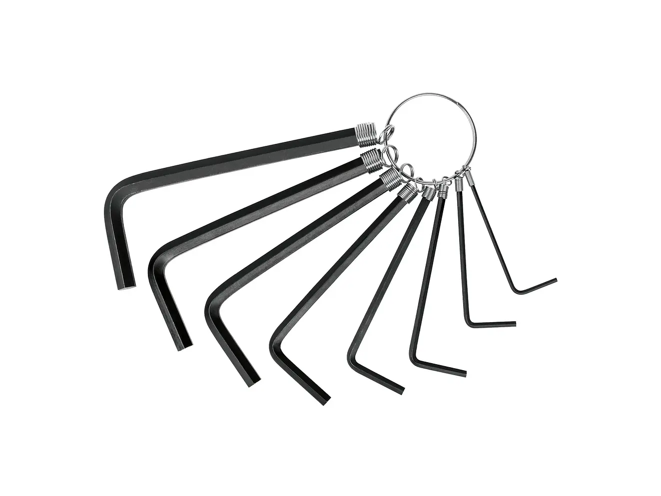 Juego de 8 llaves bristol tipo llavero, en pulgadas, Pretul 21850 - Foto 1 | aztools.co