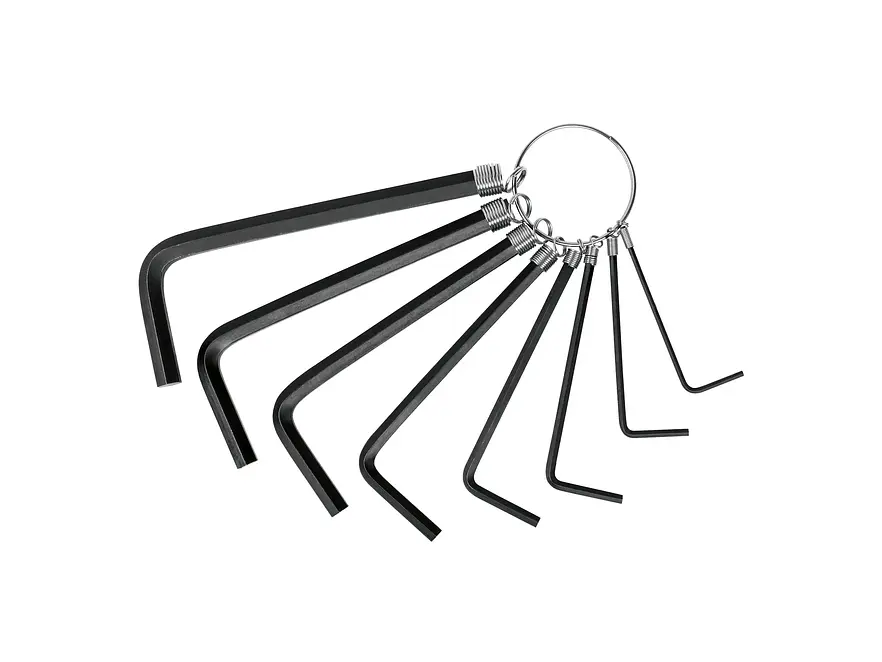 Juego de 8 llaves bristol tipo llavero, en pulgadas, Pretul 21850 - Foto 1 | aztools.co