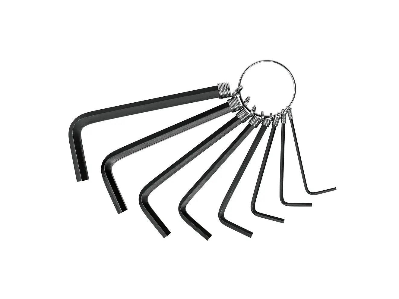 Juego de 8 llaves bristol tipo llavero, métricas, Pretul 21851 - Foto 1 | aztools.co