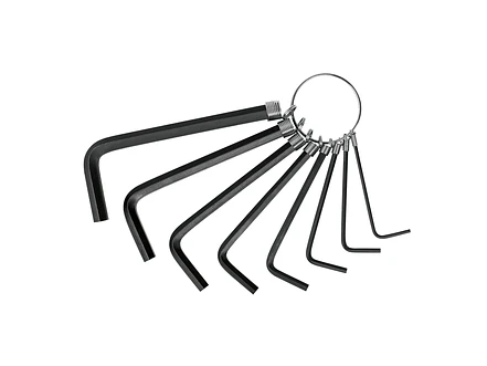 Juego de 8 llaves bristol tipo llavero, métricas, Pretul 21851 - Foto 1 | aztools.co
