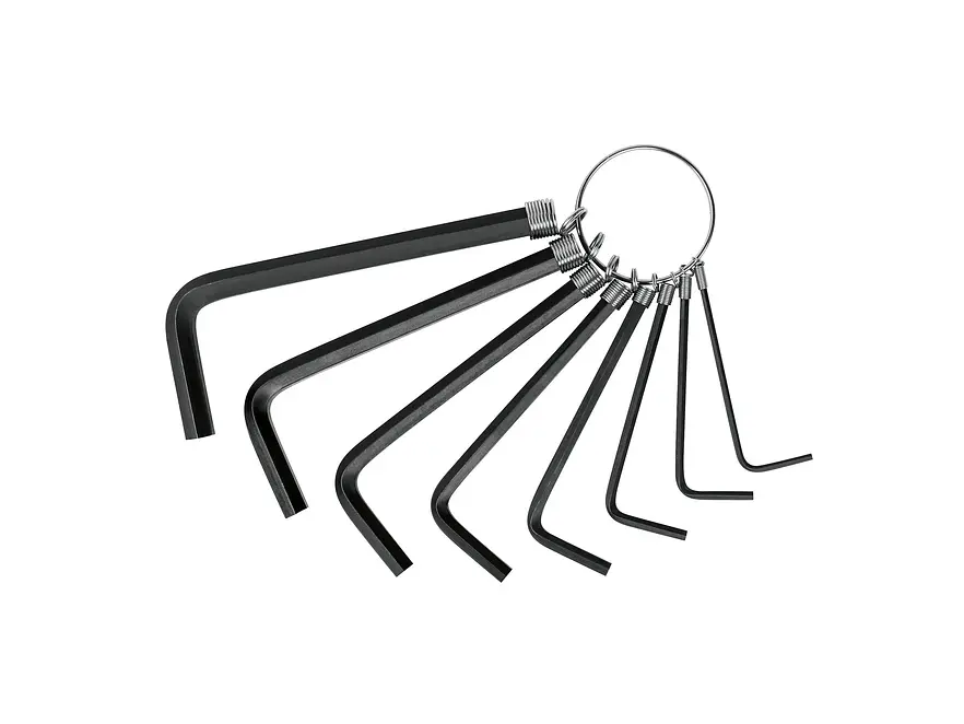 Juego de 8 llaves bristol tipo llavero, métricas, Pretul 21851 - Foto 1 | aztools.co