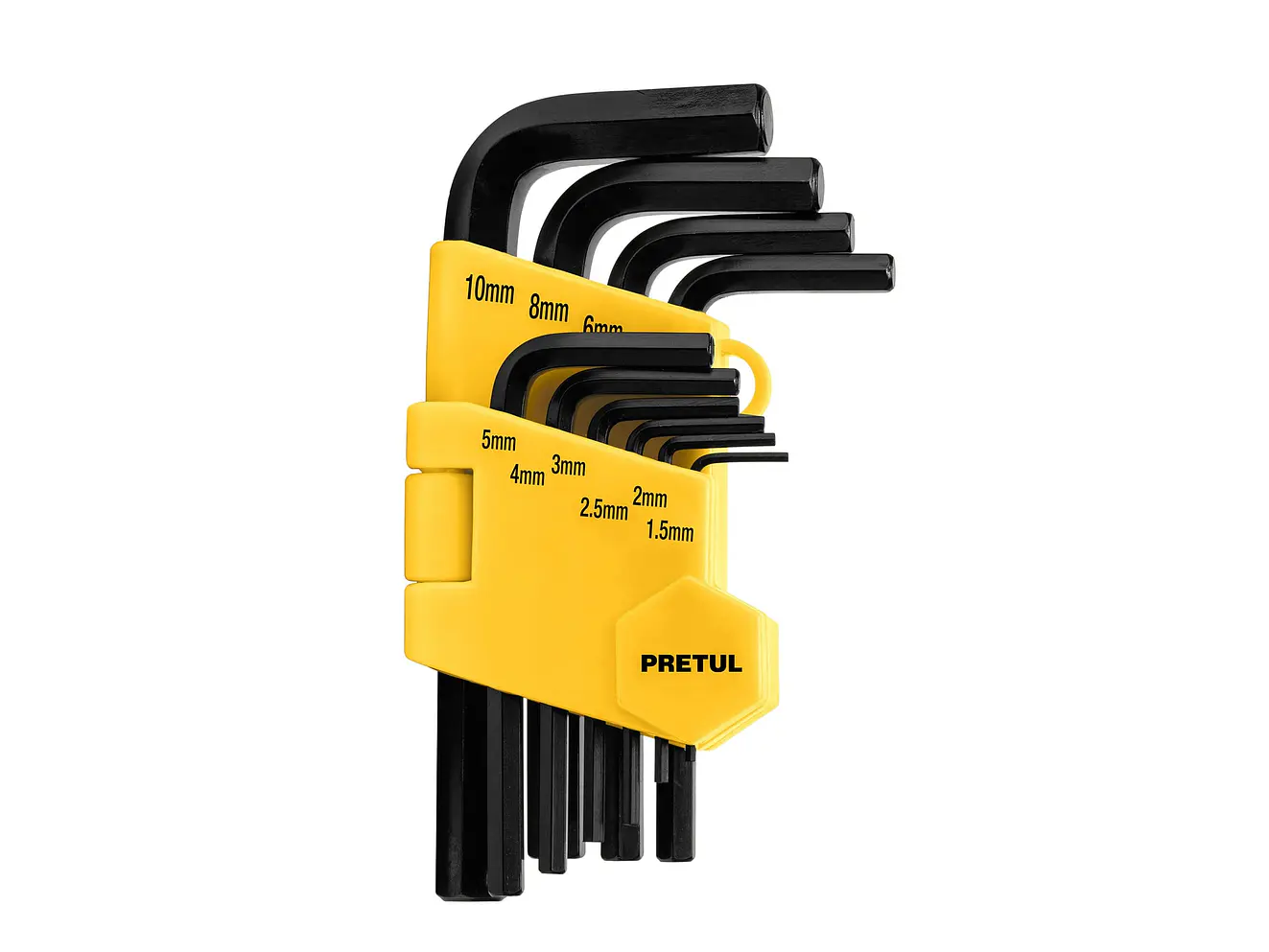 Juego de 10 llaves bristol métricas c/organizador, Pretul 21855 - Foto 1 | aztools.co