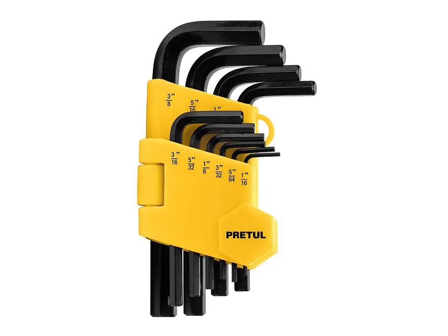 Juego de 10 llaves bristol en pulgadas con organizador, Pretul 21854 - Foto 1 | aztools.co