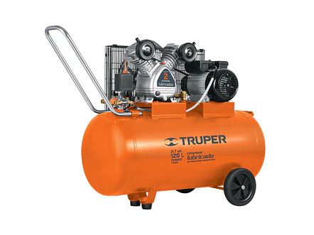 Compresor horizontal 120 L Truper 19359, 4 HP potencia máxima , 220 V