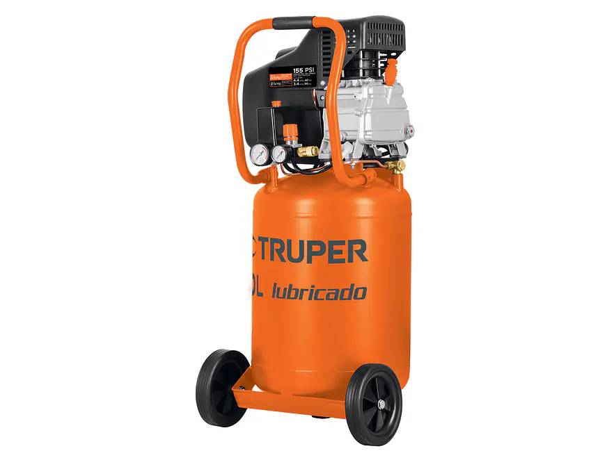 Compresor Truper 19360 50 Litros Lubricado Vertical 3.5 HP  - Foto 1 | aztools.co
