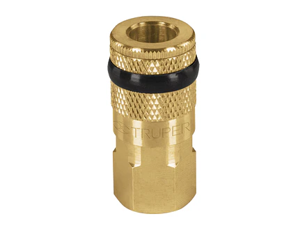 Cople de latón, cuerda 1/4 NPT, hembra Truper 19084 - Foto 1 | aztools.co