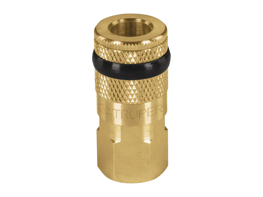 Cople de latón, cuerda 1/4 NPT, hembra Truper 19084 - Foto 1 | aztools.co