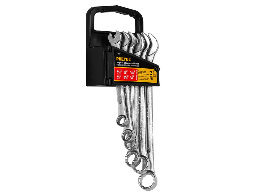 Juego de llaves mixta pulgadas 6 piezas Pretul 22016 - Foto 1 | aztools.co