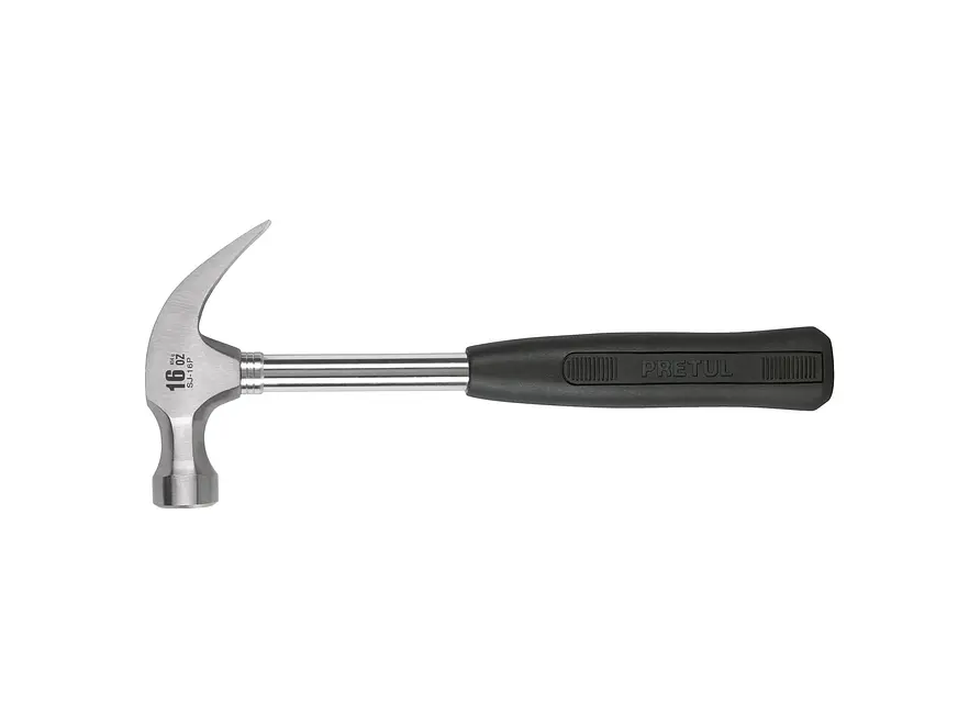 Martillo pulido, 16 oz, uña curva, mango tubular, Pretul PRETUL 22270 - Envío a todo Colombia | aztools.co