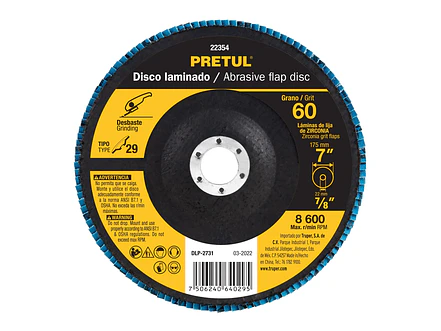 Disco laminado flap, Tipo 29, 7